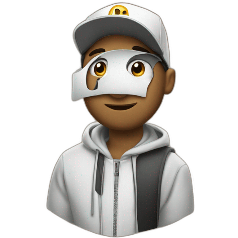 Natanael cano singer with a serios face anda a withe cap that says "ct" emoji