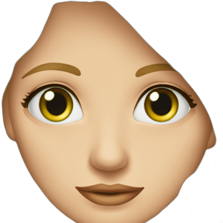 mujer rubia-pelo largo ondulado-ojos verdes-libro de inglés emoji