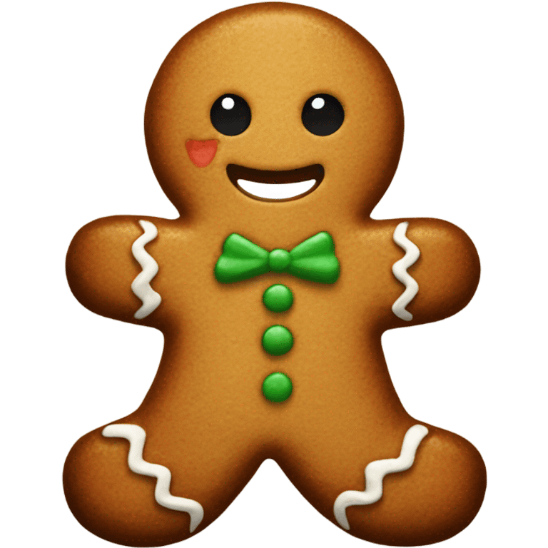 Gingerbread man emoji