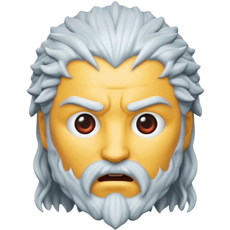 Cinematic Realistic Game of Thrones Pop Culture Emoji, featuring a dramatic, epic portrayal inspired by the fantasy series rendered with rich textures and cinematic lighting. emoji