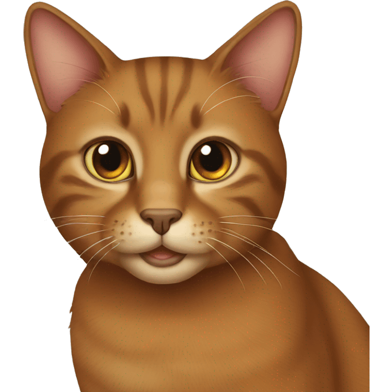 Brown cat emoji