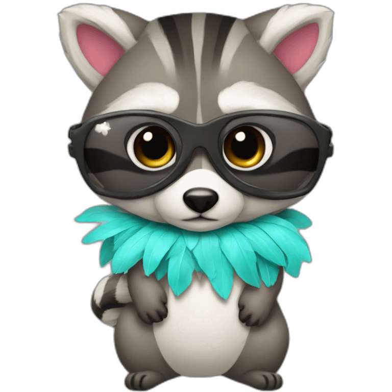 Holy peers bikini raccoon emoji