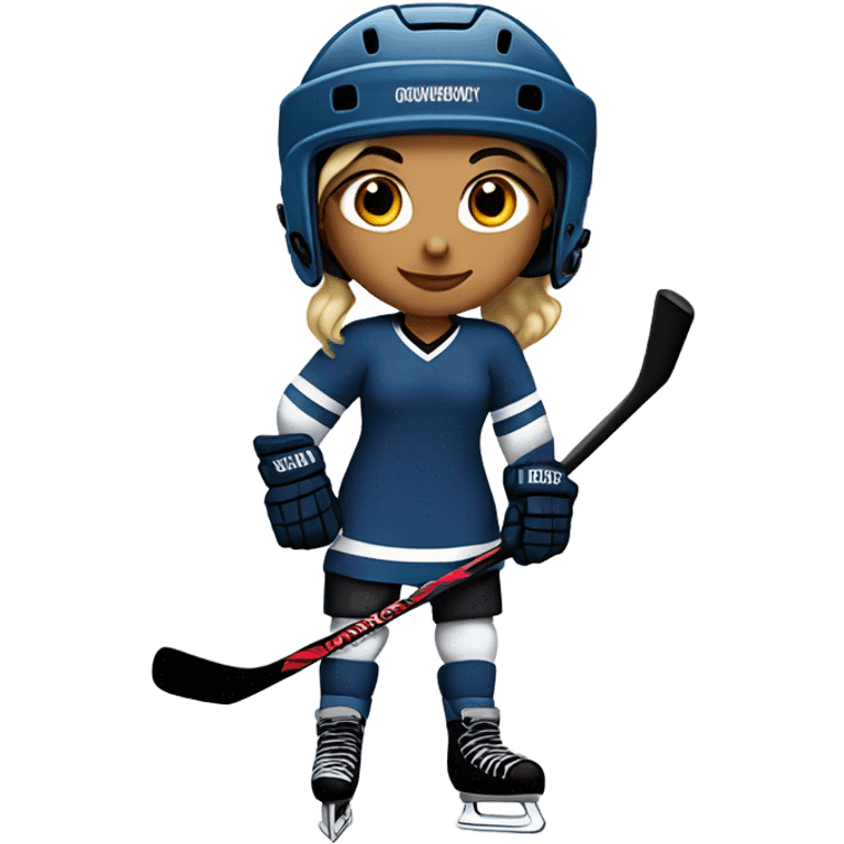 Girl hockey player emoji