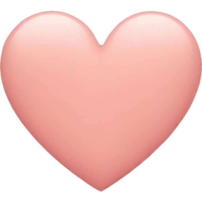 blush color heart emoji