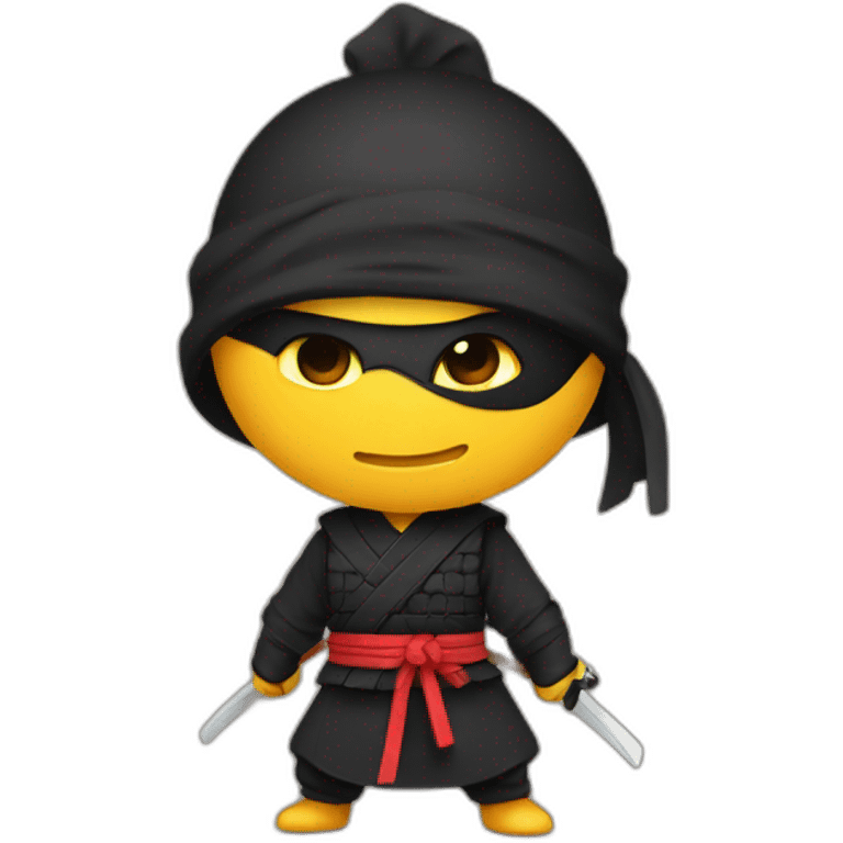 Ninja sur un poulet emoji