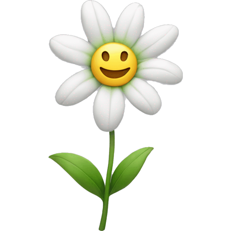 flower with smile emoji