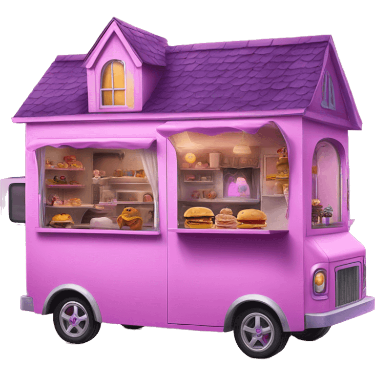 Barbie’s haunted dream house/food truck  emoji