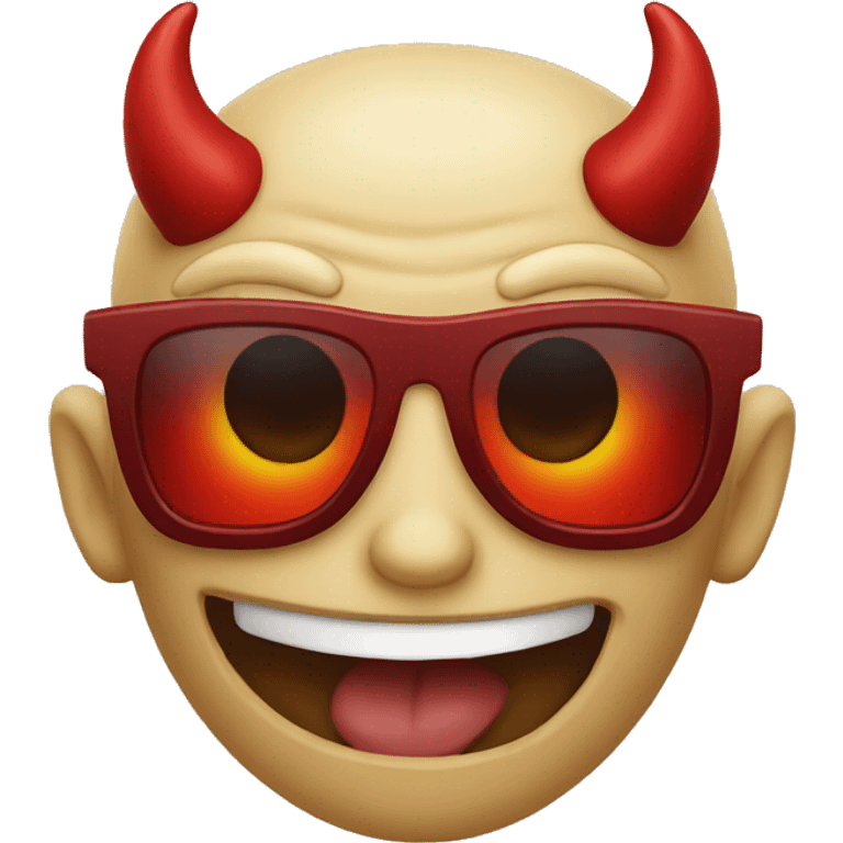 devil with sunglasses emoji