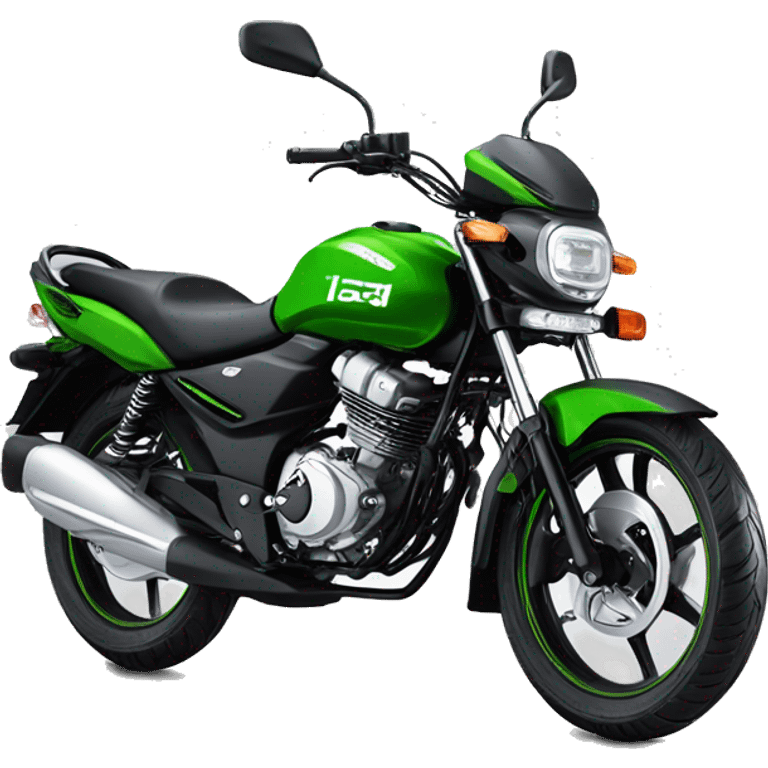 Bajaj caliber 115 green black colour emoji