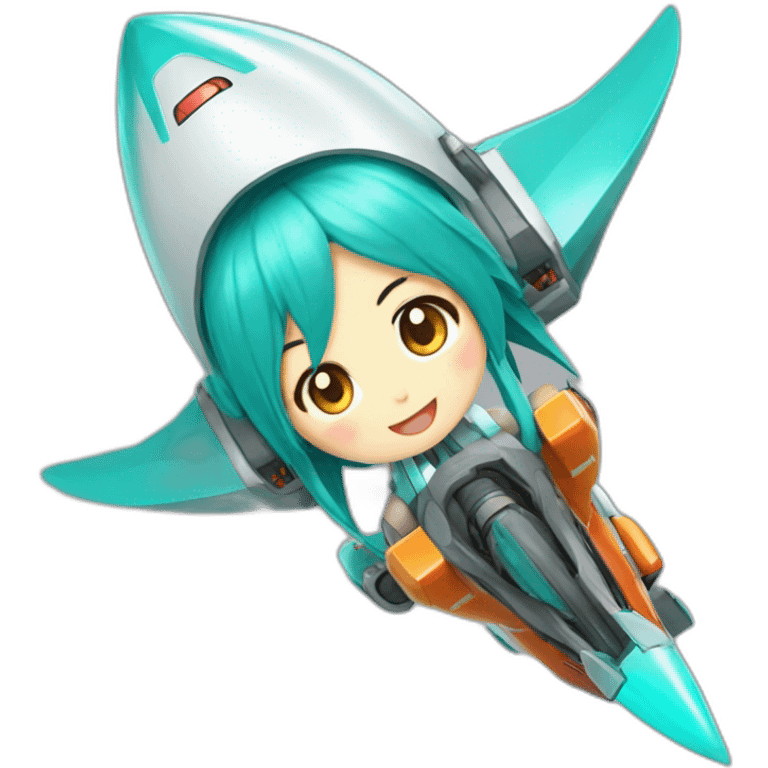 hatsune-miku-on-rocket emoji