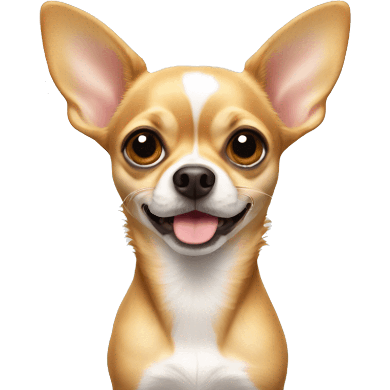 Chihuahua with hanging ears emoji