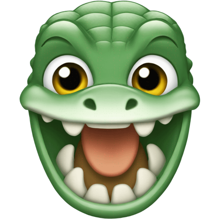 Rolling gator emoji