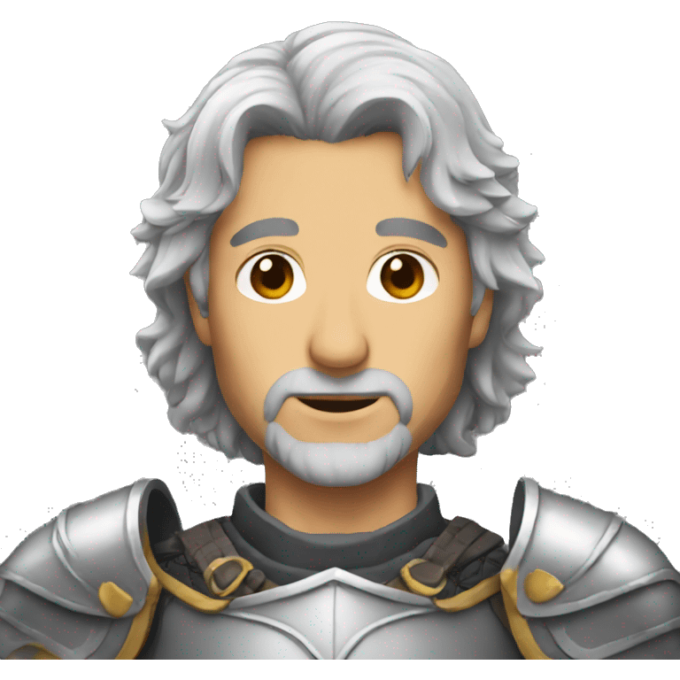 knight grey hair  emoji