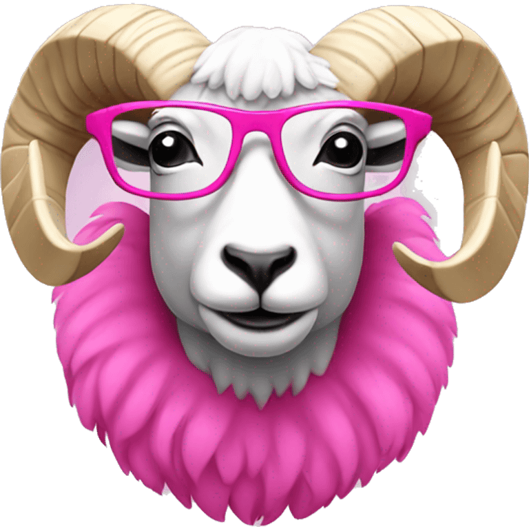 ram in pink glasses emoji