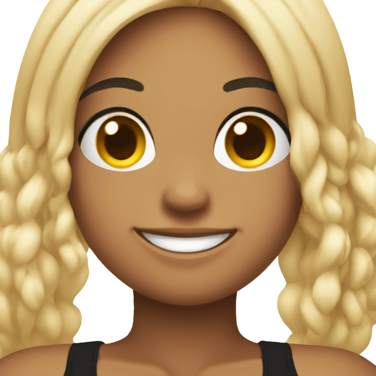 smiling girl in black bikini emoji