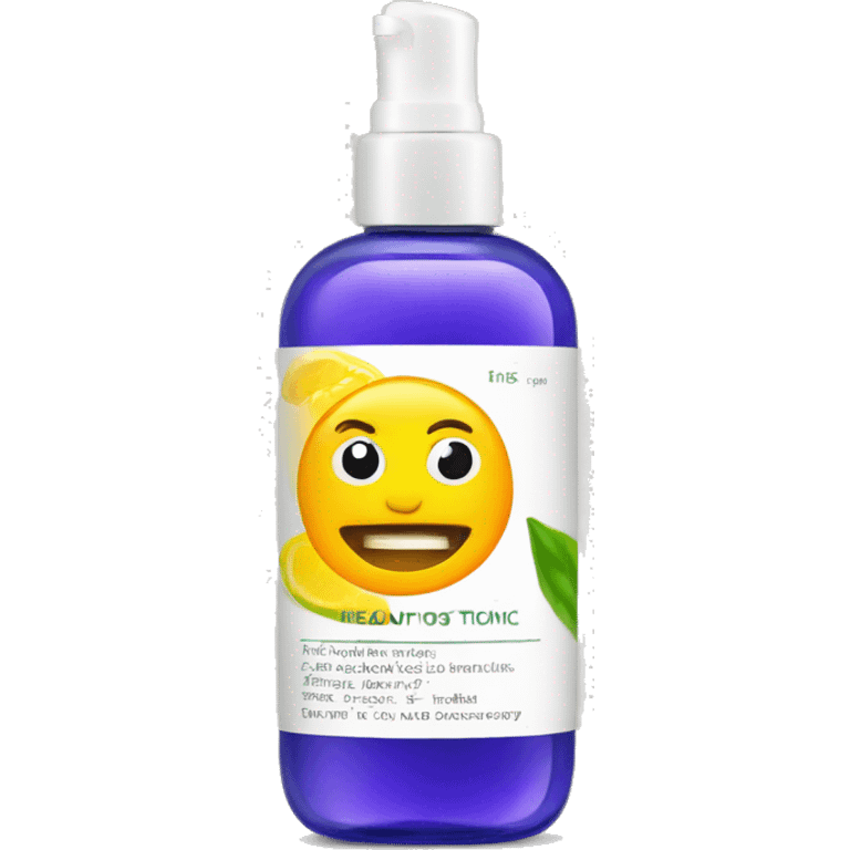 facial tonic with label emoji