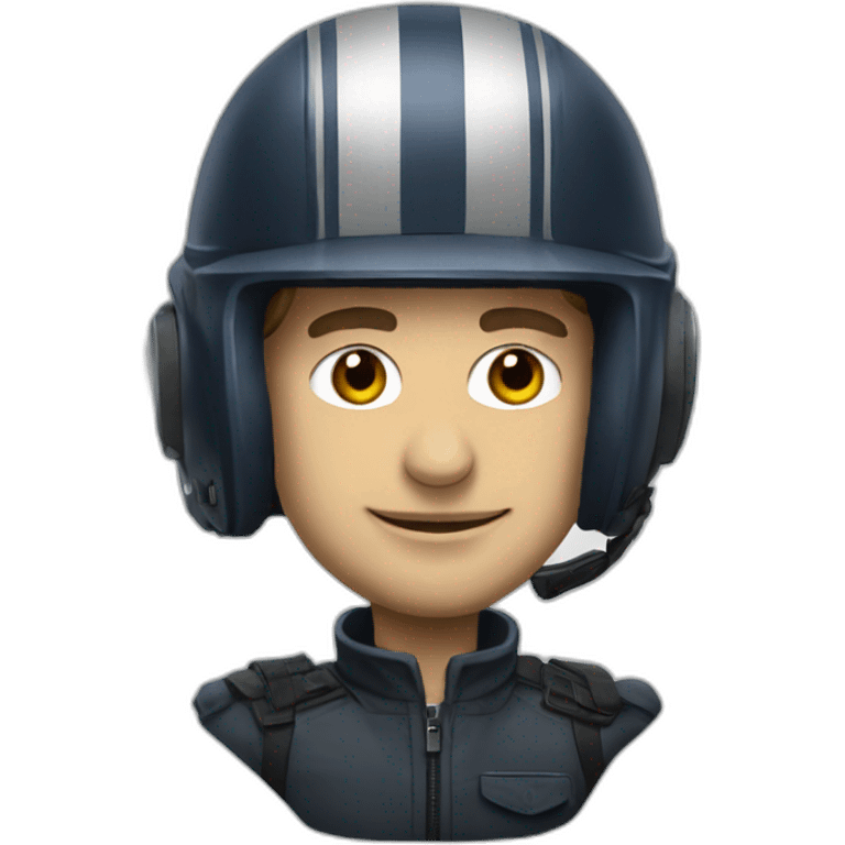 Macron avec casque gameur emoji