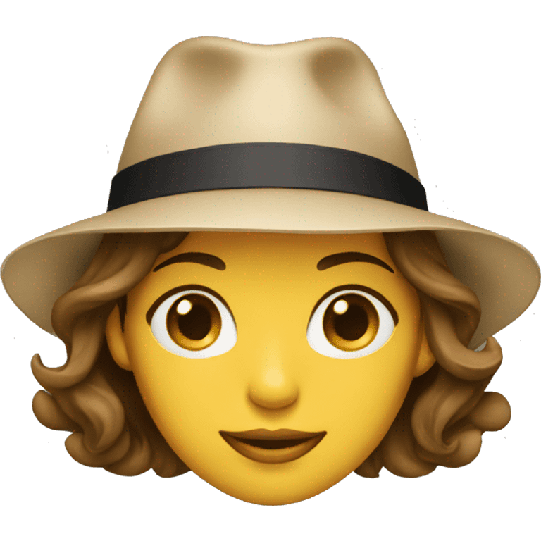 Girl fedora emoji