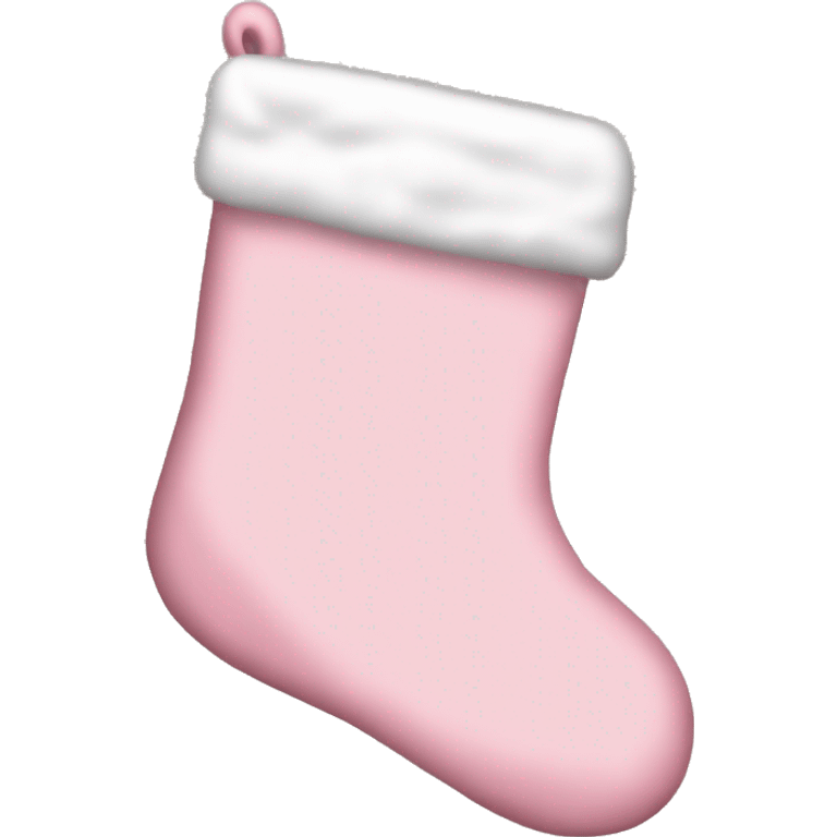  light pink Christmas stocking emoji