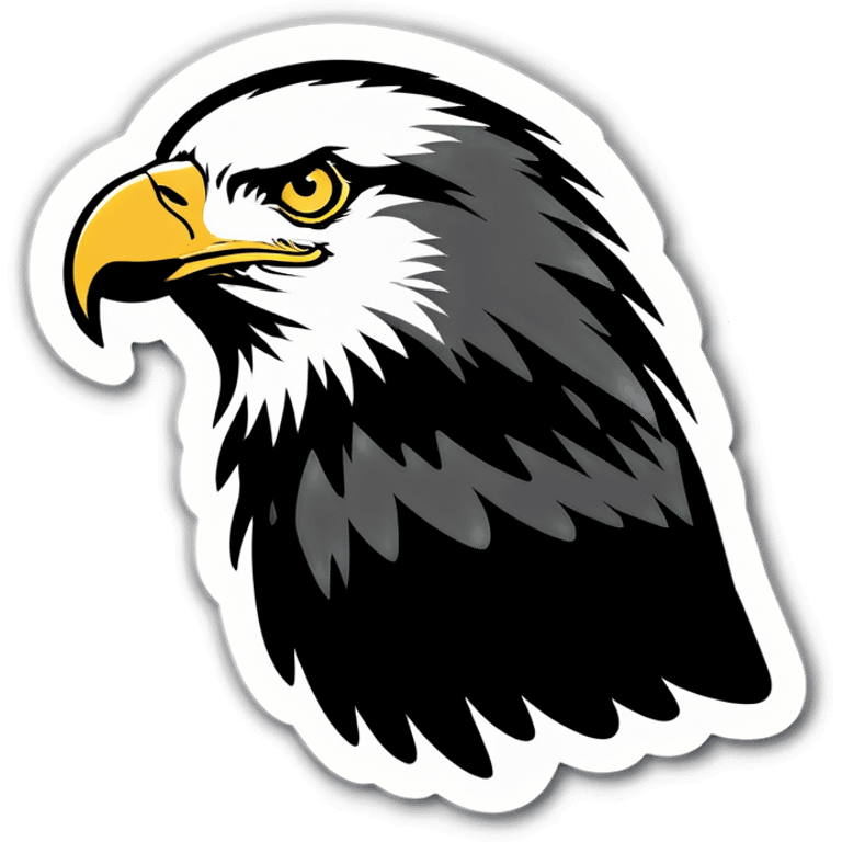 Eagle black white emoji