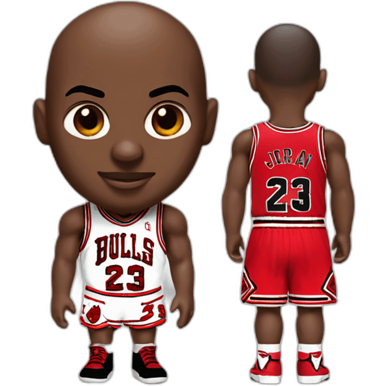 Michael Jordan with Bulls jersey emoji