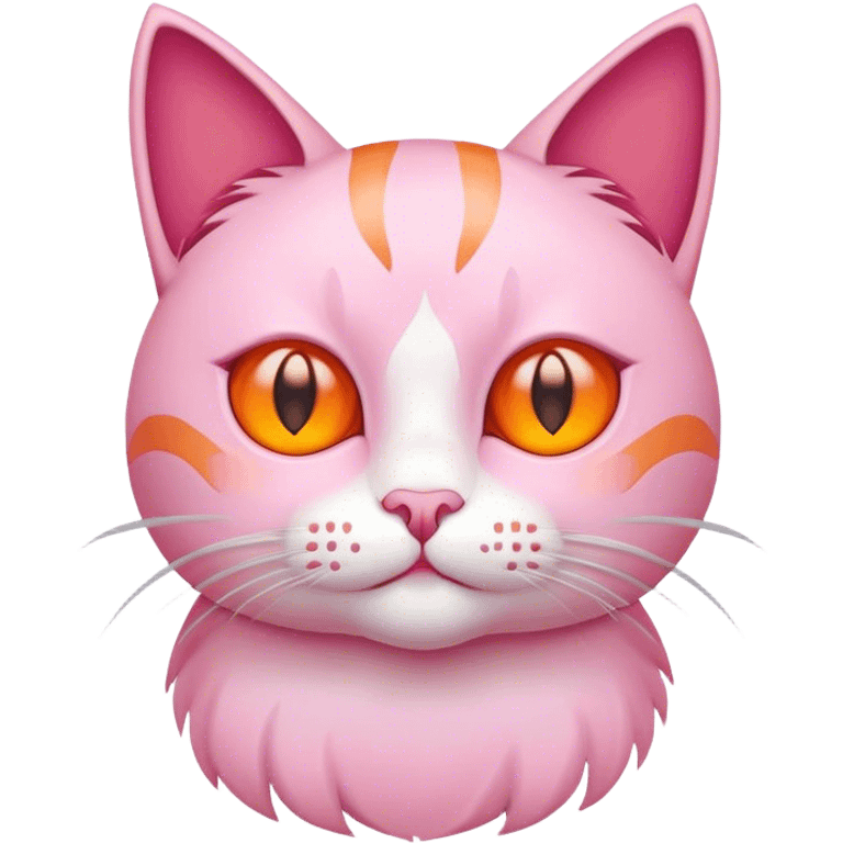 Pink cat emoji