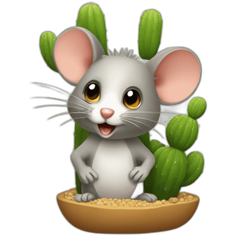 Cactus mouse emoji