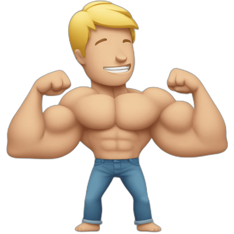 muscle imbalance in the arms with one arm smaller than the other emoji