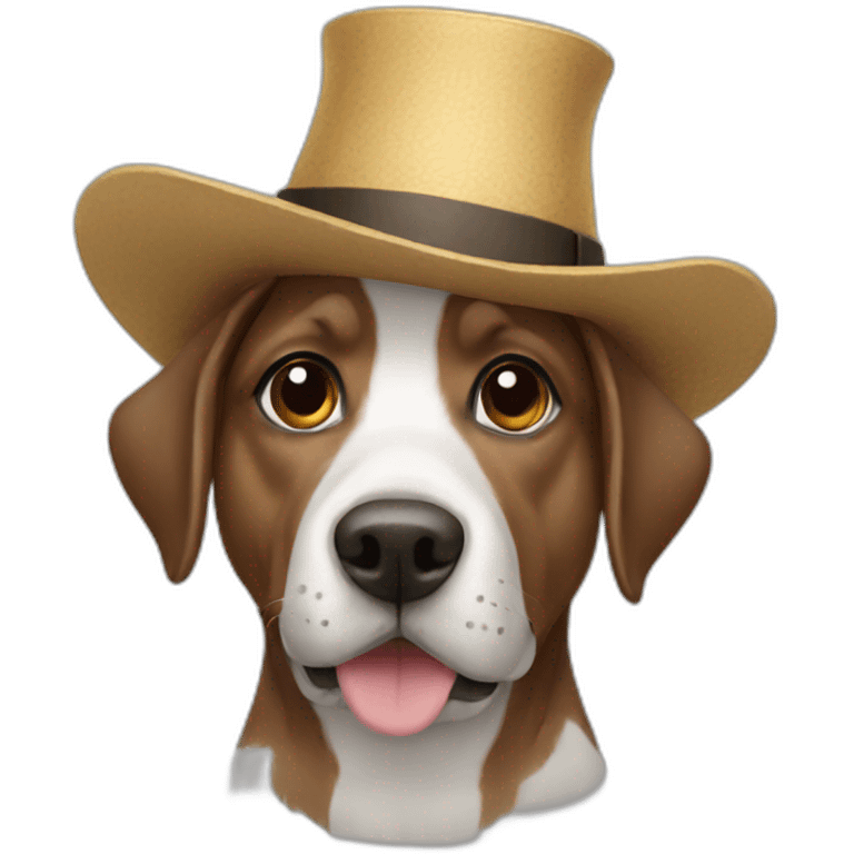 dog in a hat emoji