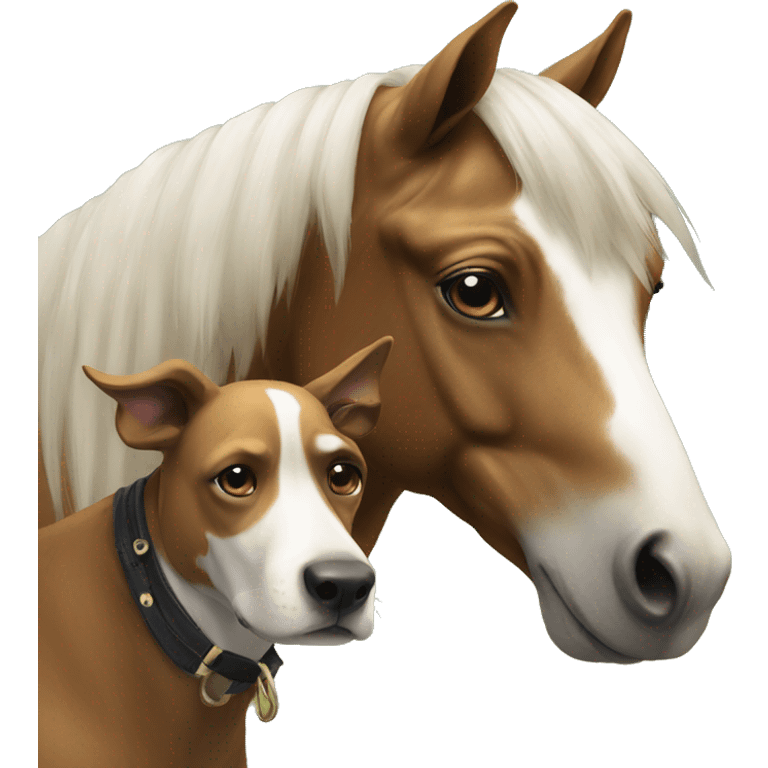 Horse whith dog  emoji