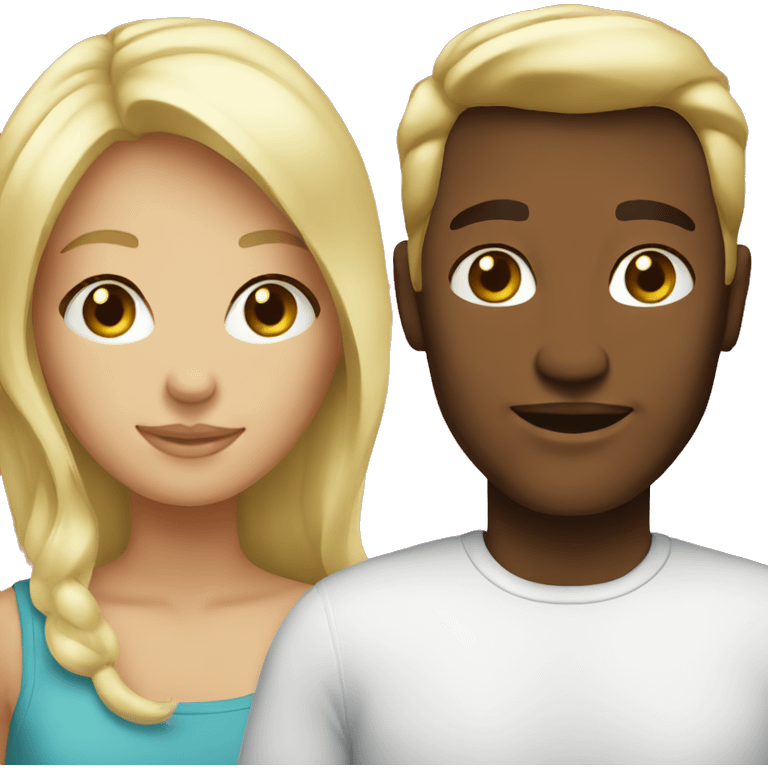 blonde couple  emoji