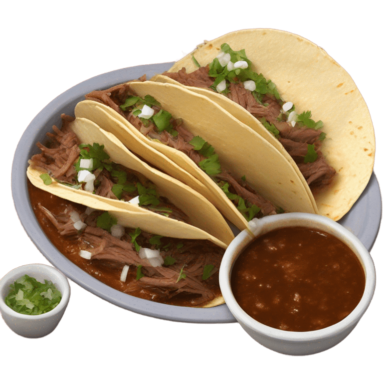 Birria tacos with consume  emoji