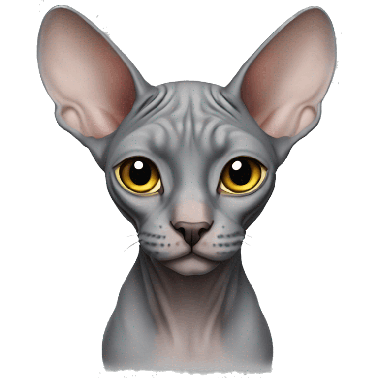 Gray Sphynx emoji