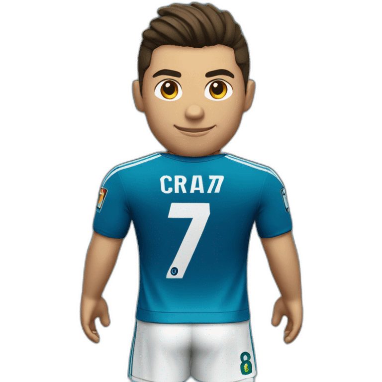 Cr7 maillot bleu  emoji