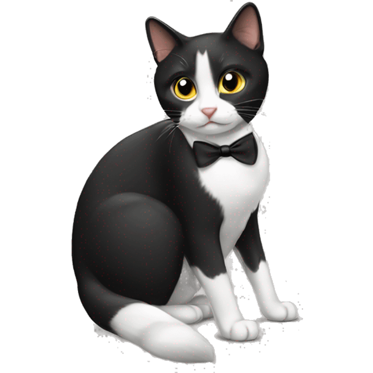 Tuxedo cat emoji