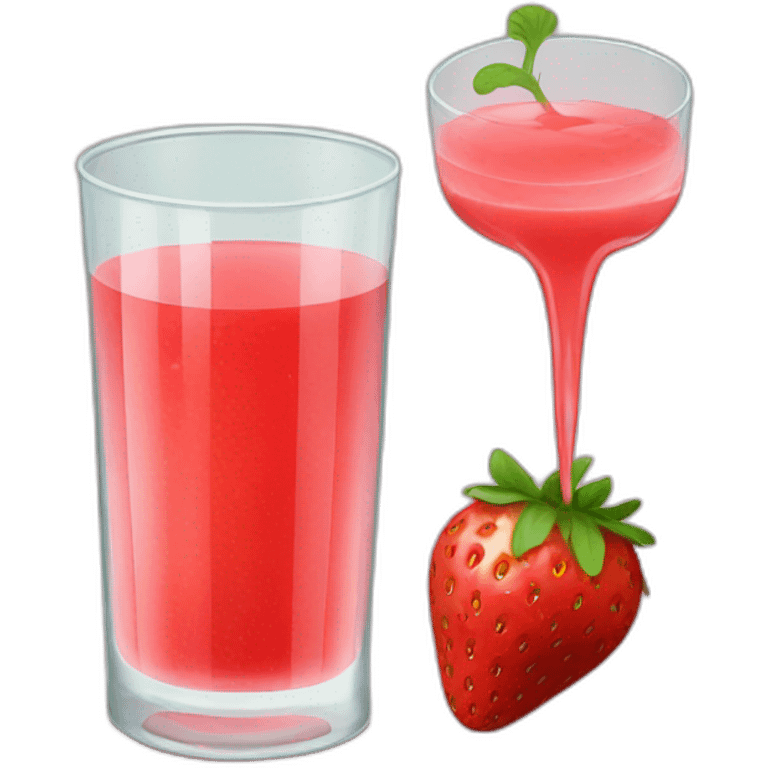 strawberry juice emoji