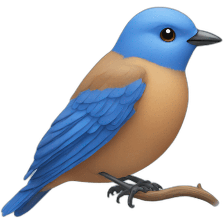 blue bird emoji