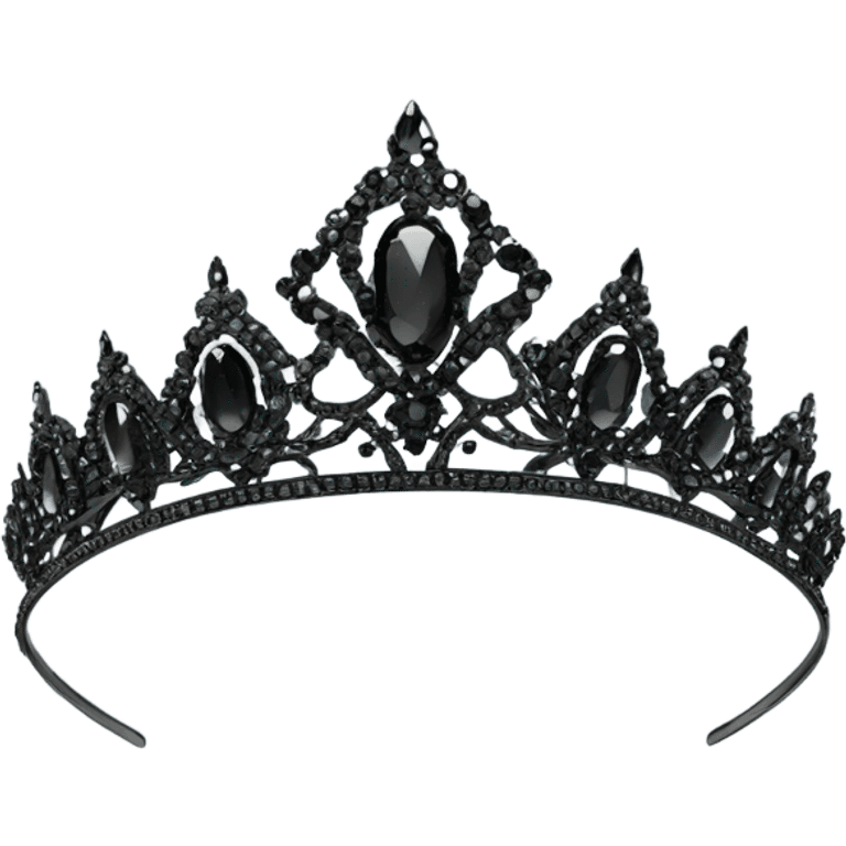 Black tiara emoji