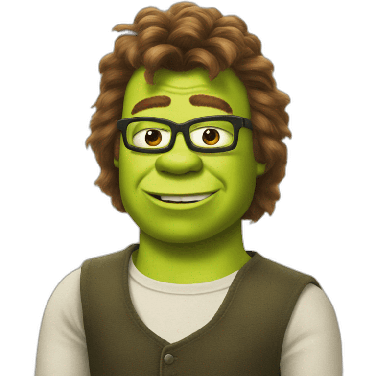 shrek als rick astley emoji