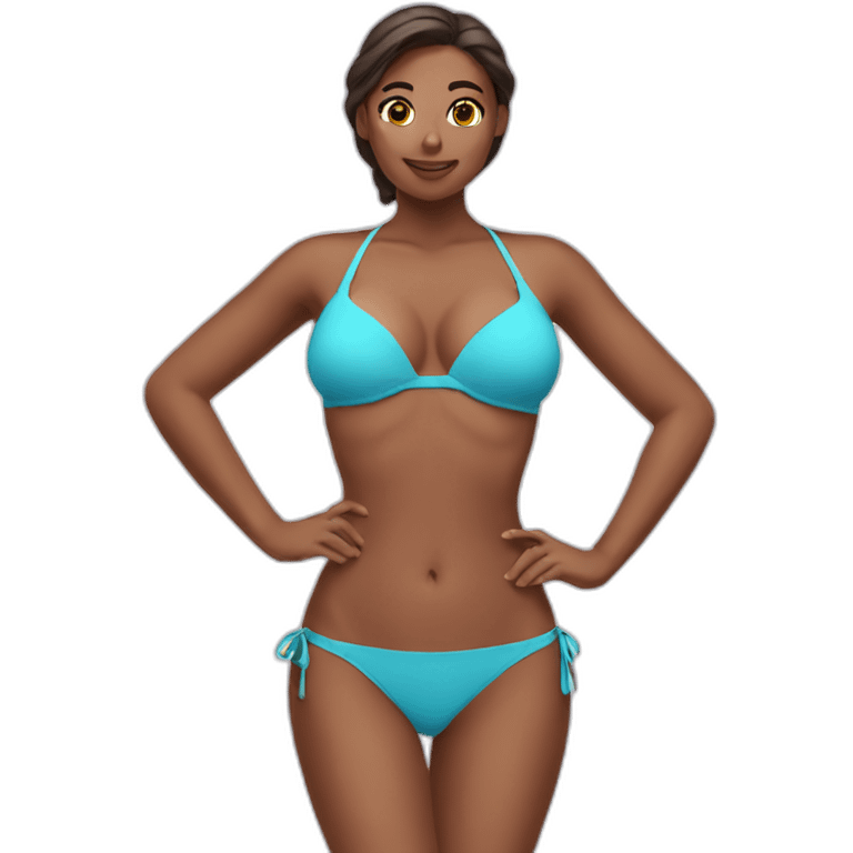 Bikini lady emoji