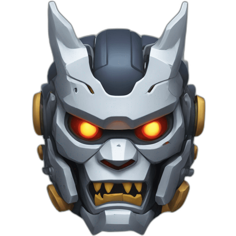 mecha oni mask emoji