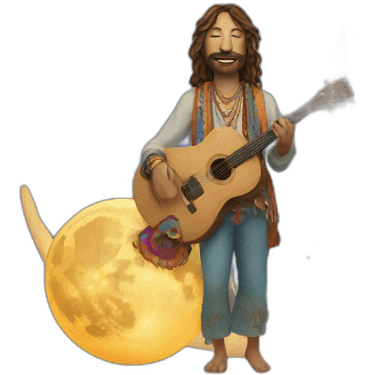 hippie moon emoji