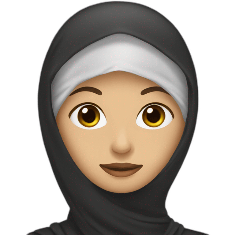 Women wears niqab emoji