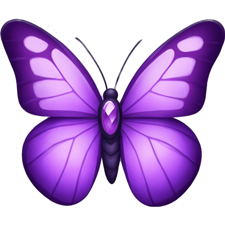 Purple gem inspired butterfly emoji