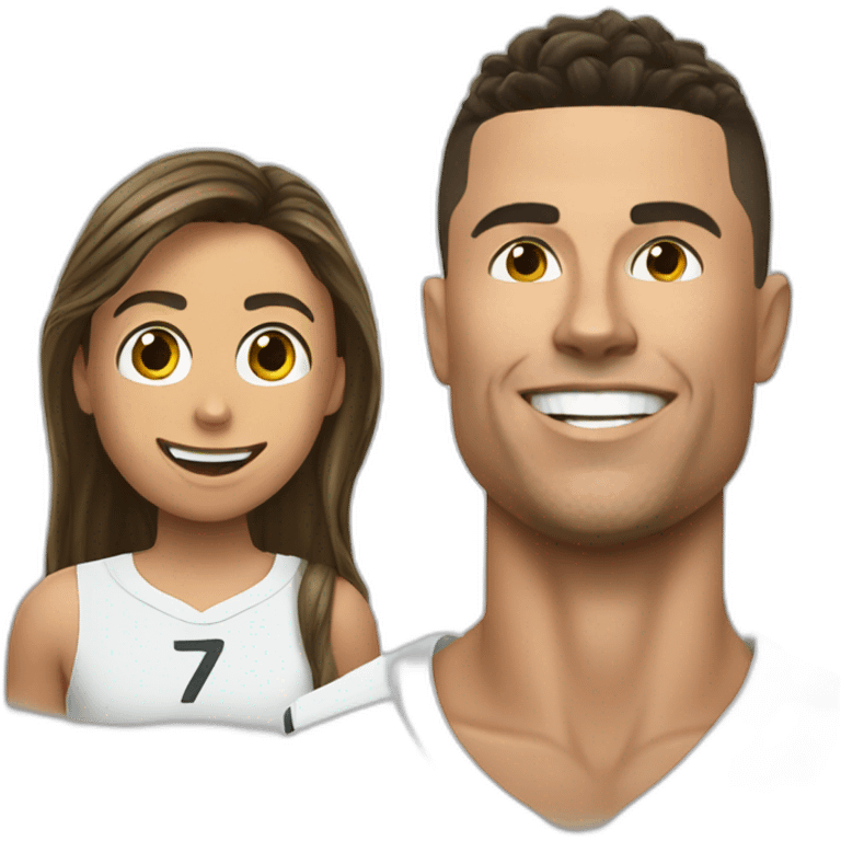 Ronaldo with a besht emoji