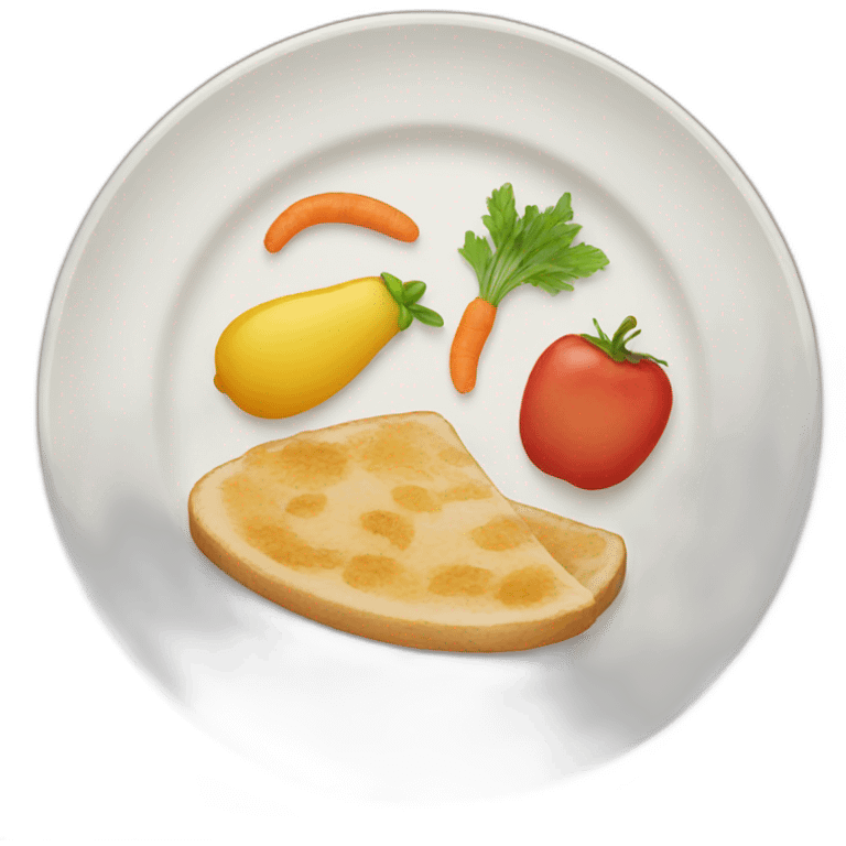 plate with food emoji