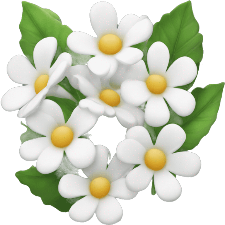 white flowers emoji