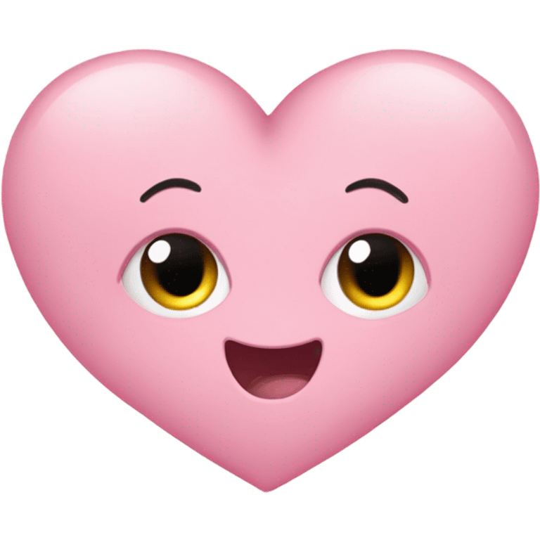 corazón rosa pastel bebé  emoji