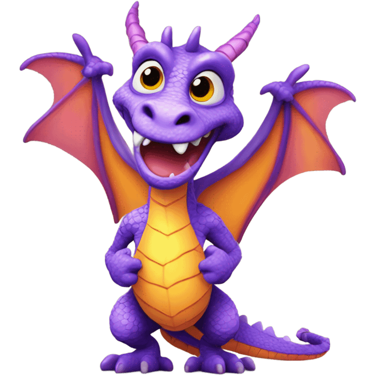 Figment the dragon from Disney world  emoji