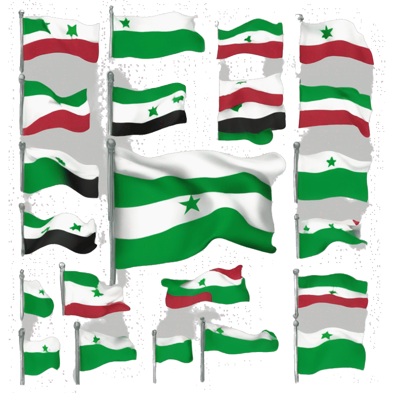 Syria green flag  emoji